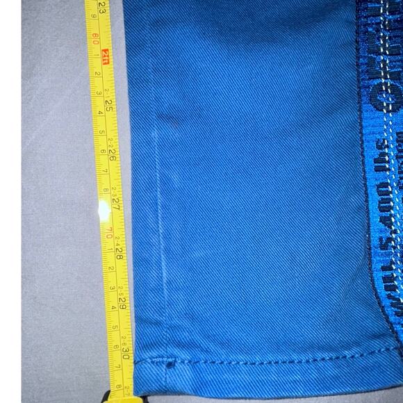 Authentic Off-White Bold Blue Skinny Jeans - Designer Streetwear Size 26 EUC - Picture 8 of 13